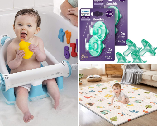 What to buy for 0-1 years old cover photo collage