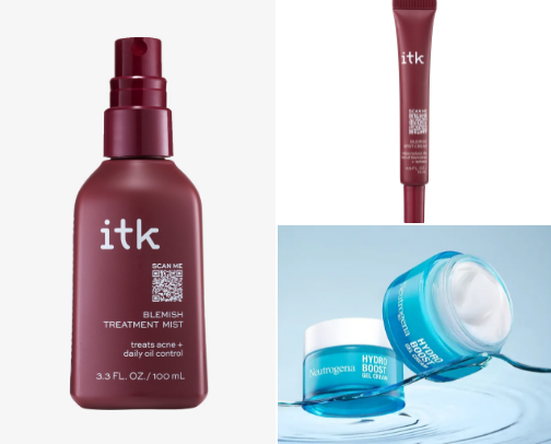 Skincare cover photo collage