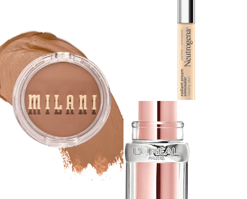 Drug store makeup cover photo collage