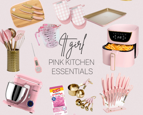 Pink Kitchen Essentials cover photo collage