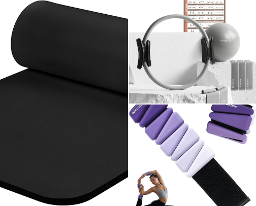 Girlies+Pilates=Yes cover photo collage