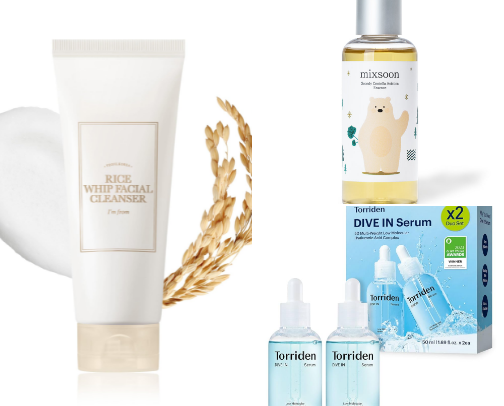 Hyper Realistic Skincare Routine Products cover photo collage