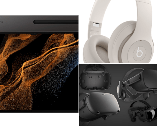 Electronics cover photo collage