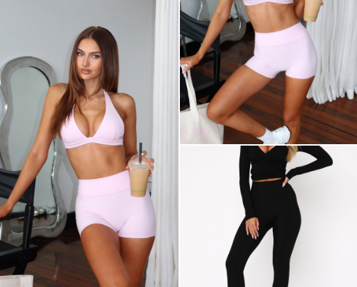 Look cute while you sweat it outtttt 💧 cover photo collage