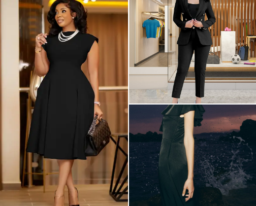 Dress to impress fashion for women & men". cover photo collage