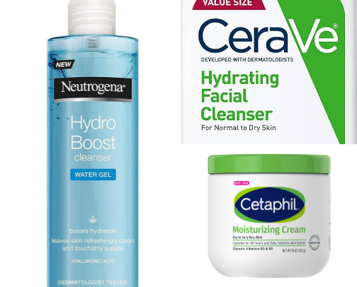 Skin care cover photo collage