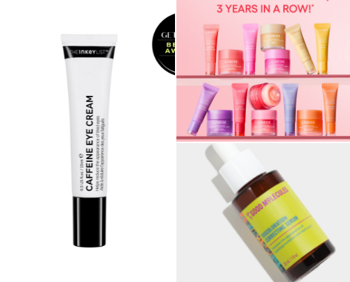 Go-to skincare products cover photo collage