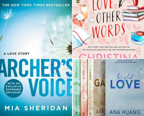 Romance Reads 💕 cover photo collage