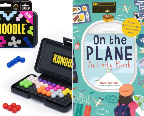 I’m Bored! Screen Free Kids - Travel Friendly Activities Edition cover photo collage