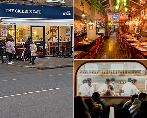Affordable places to eat in London cover photo collage