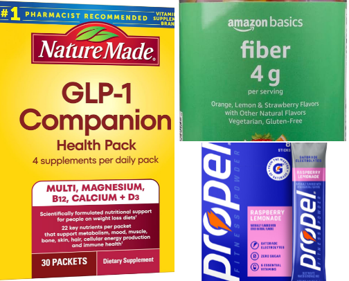 My favorite GLP-1 support products! 💪🏼✅👏🏼🔥 cover photo collage