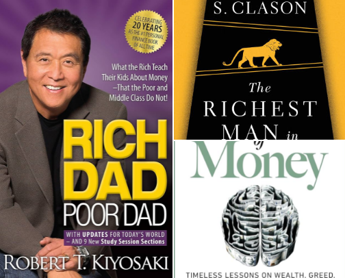 10 Essential Books for Financial Literacy cover photo collage