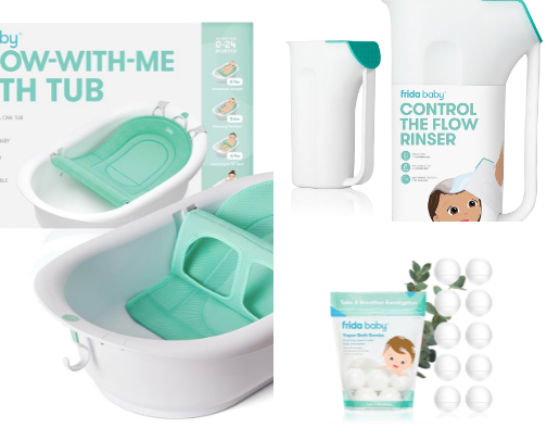 Bath time must haves cover photo collage