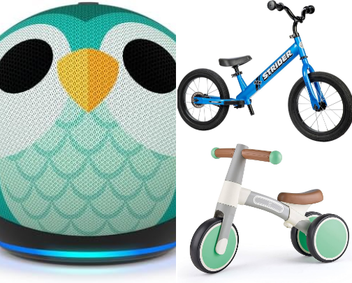 Popular classic and trendy gifts for kids. cover photo collage