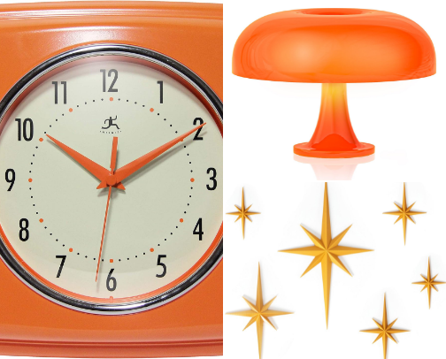 Retro and Vintage Style Homeware. cover photo collage