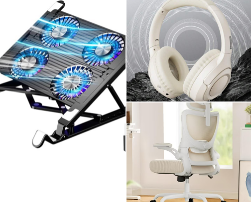 Work From Home Set up Starter Pack 💻🎧✨ cover photo collage