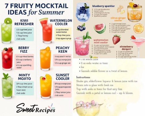 Summer deliciousness. cover photo collage