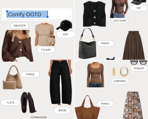 Fall OOTD 2026 cover photo collage