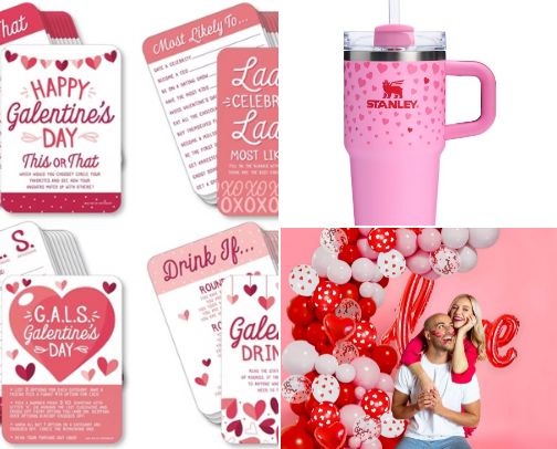 Galentines day cover photo collage