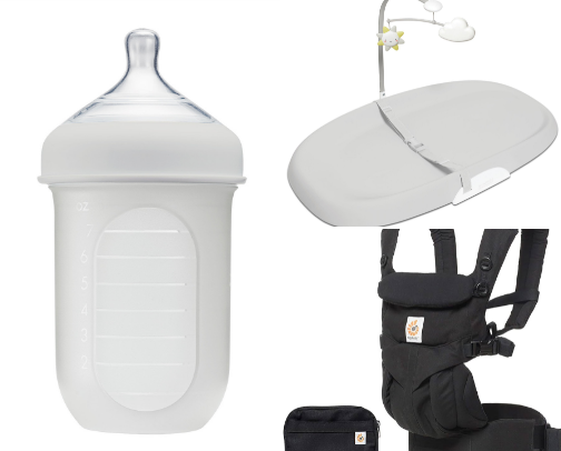 Baby registry musts cover photo collage
