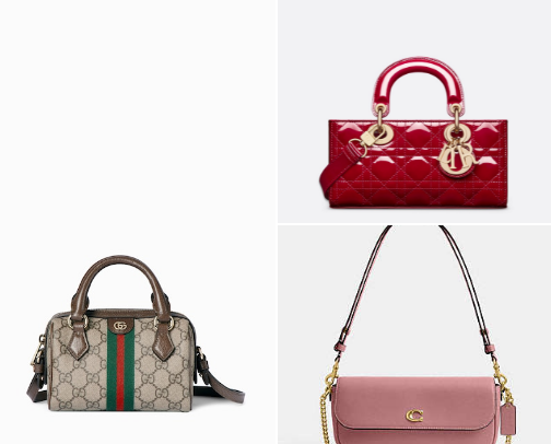 Pretty branded bags cover photo collage
