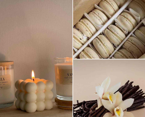 Vanilla & Sweet Candles🍦🕯️ cover photo collage