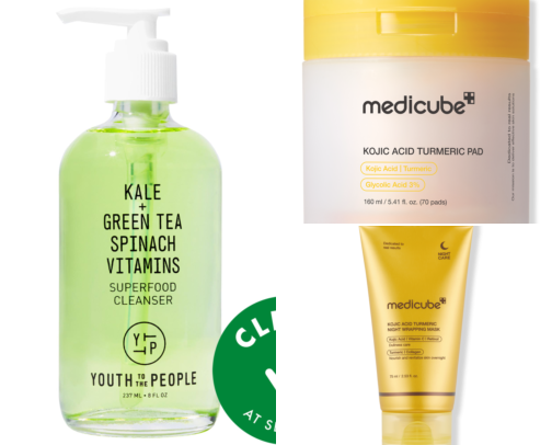 night skincare routine cover photo collage