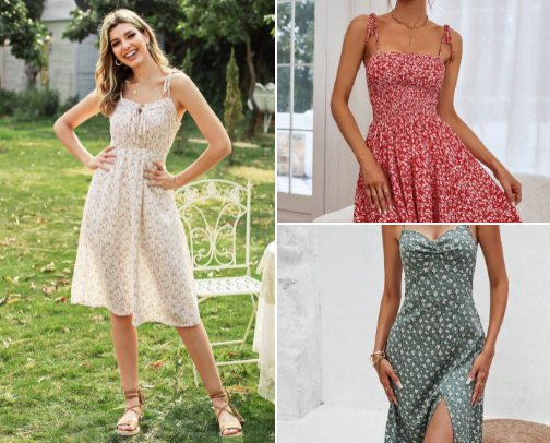 Cute dresses from shein cover photo collage