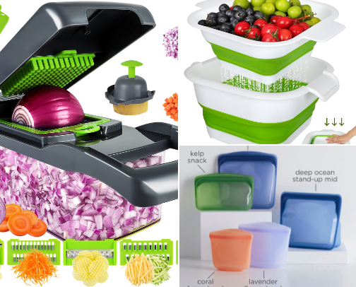 🍳 Amazon Kitchen Hacks Every Busy Mom Needs cover photo collage