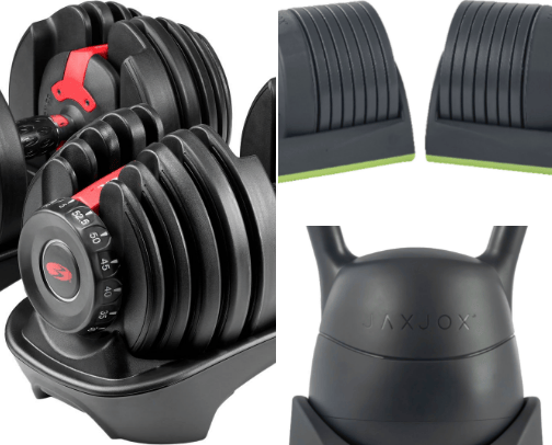 Strenght training equipment cover photo collage