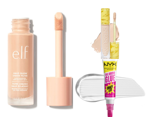 Izzy's everyday makeup products cover photo collage