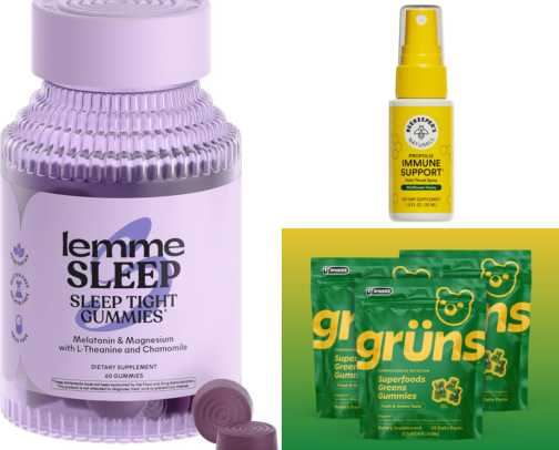 Supplements and Vitamins cover photo collage