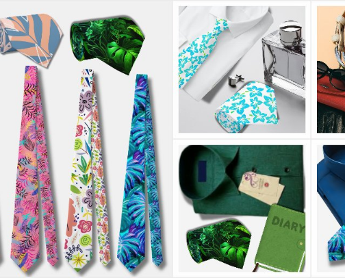 Hawaiian Neckties| Perfect Summer Accessory for Men cover photo collage