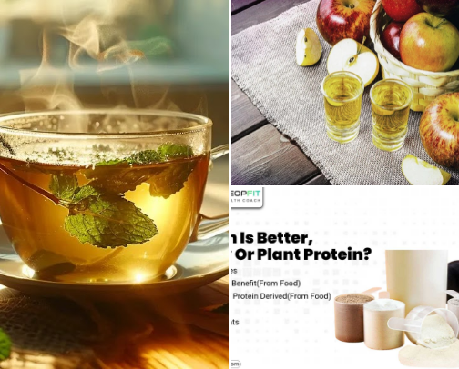 My 20s Glow-Up: Slim-Down Sips & Smart Hacks!✨ cover photo collage