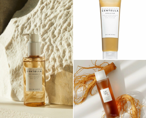 Nighty night skincare rouuutine🌘🌸 cover photo collage