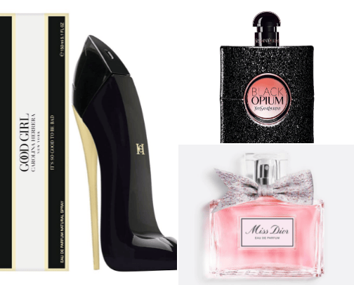 parfumes for women cover photo collage