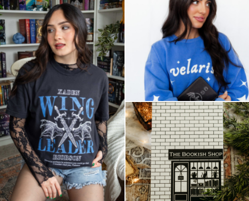 My fav bookish related clothing and accessories! cover photo collage