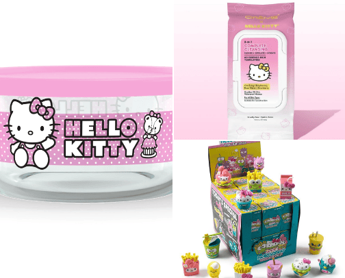 Sanrio (Hello Kitty and friends) products cover photo collage
