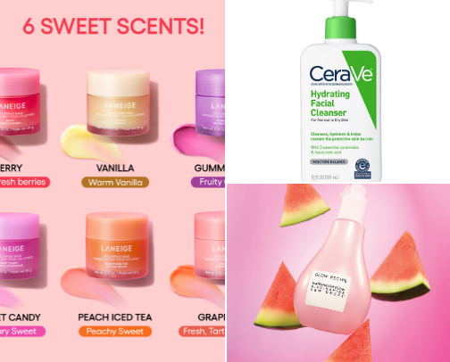 Quality skincare items on a budget cover photo collage