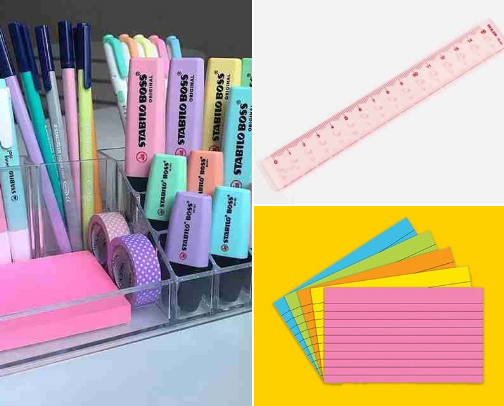Studying kit for examination!🧠📝 cover photo collage