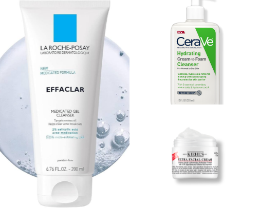 Top Skincare for Combination Skin (Oily T-Zone, Dry Cheeks) cover photo collage