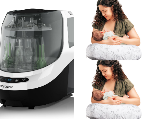 Feeding Station Setup for New Moms cover photo collage