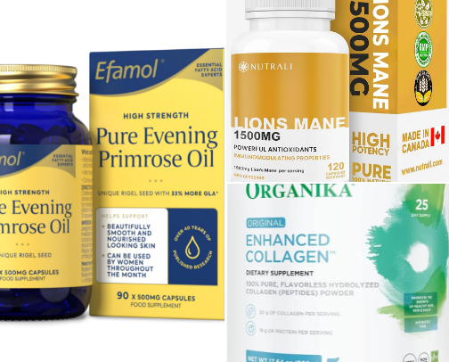 Healthy products I use regularly cover photo collage