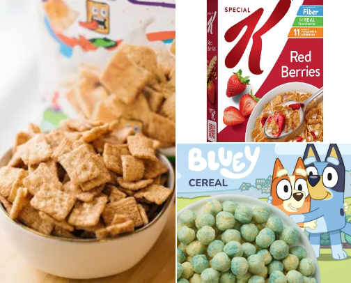 My Family's Favorite Breakfast Cereals cover photo collage