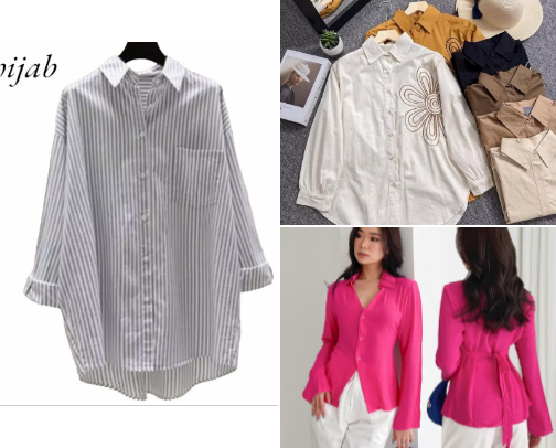 Fashion Kemeja Wanita yang Wajib Ada di Lemari cover photo collage