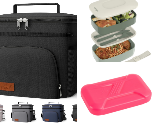 Work lunch items cover photo collage