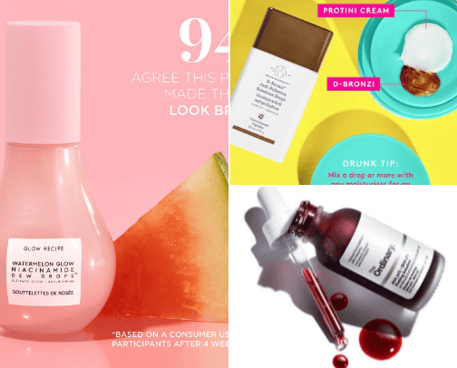Skin care cover photo collage
