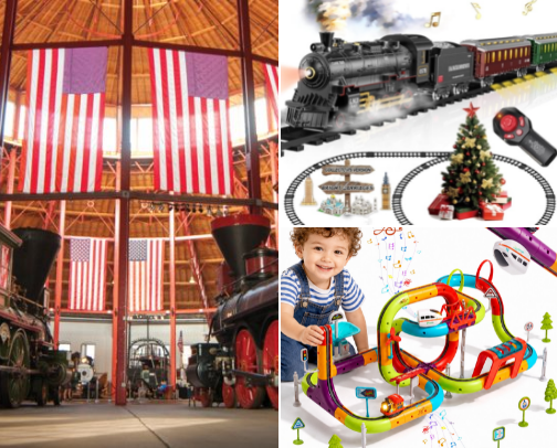 🚂🧩🛠 The best trains models for DIY cover photo collage