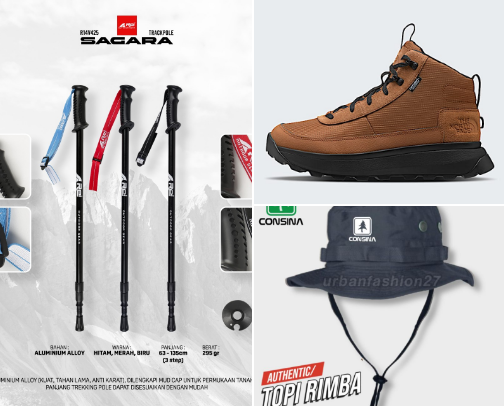 Mountain gear cover photo collage