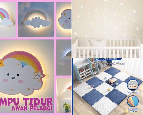 dekorasi kamar anak cover photo collage